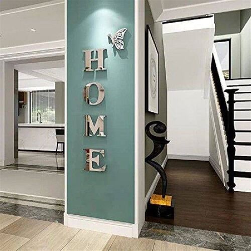 Wall Decor Letter Signs Acrylic Mirror Wall Sticker Wall