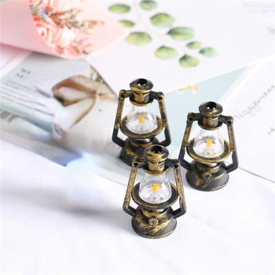 5/10PCS 37x54mm Scale Mini Kerosene Lantern Decor Miniature