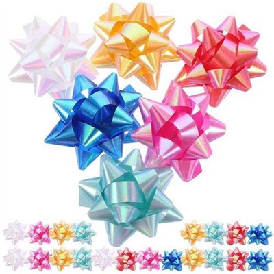 70/30pcs 2 Inch Christmas Wrap Ribbon Bows Gift Bows with St