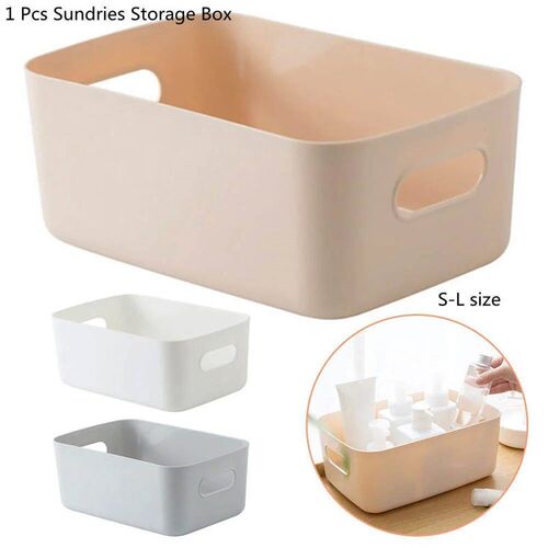Desktop plastic cosmetic storage box Bathroom kitchen storag
