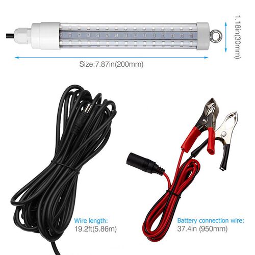 1000LM 6M LED Submersible Fishing Light Deep Drop Underwater