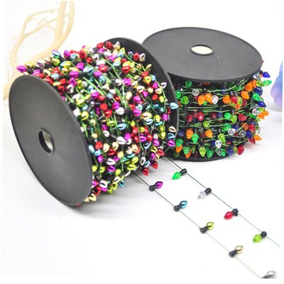 Christmas Decoration Light String Xmas Wreath DIY Color Bulb