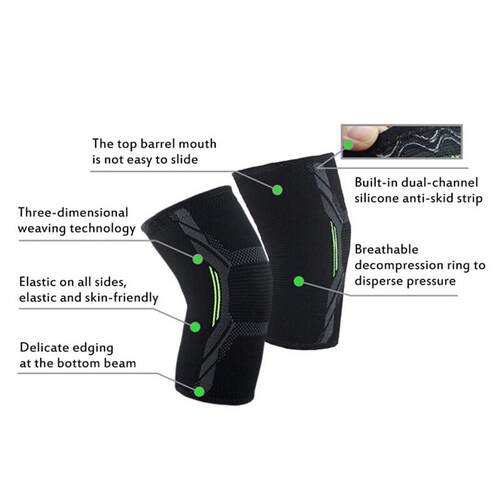 1pc Mesh Knee Compression Sleeves Shin Pads Volleyball .Bask