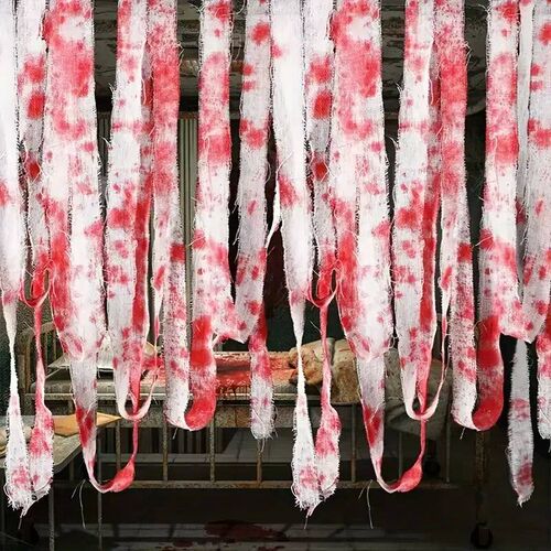 Halloween Variety Blood Stained Gauze Warning Tape Isolation