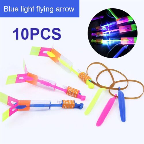 10PCS Outdoor Shining Rocket Flash LED Light Night Kids Lumi