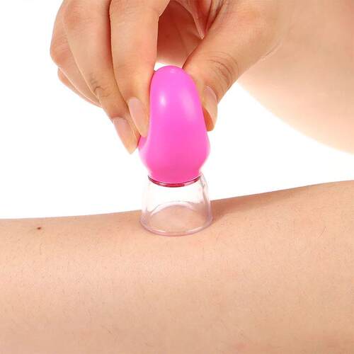 5Pcs Silicone Cupping Massage Cup For Body Face Neck Eye Mas