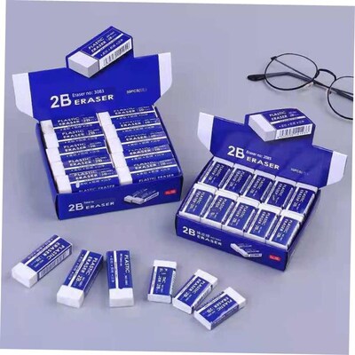 10Pcs Cute Pencil Eraser School Supplies Stationery Kids