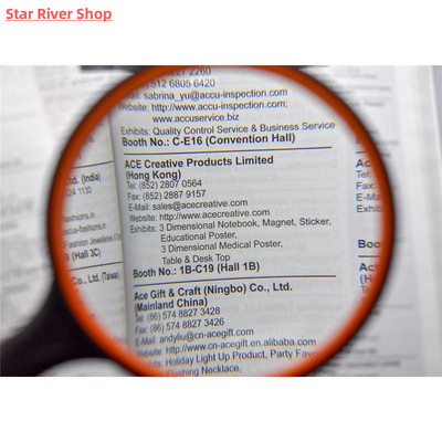 Magnifying Glass Handheld Magnifier 50/65/75/90/100mm Lens d