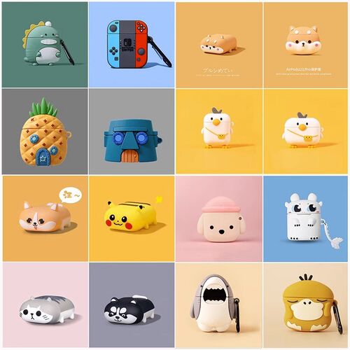 silicone 适用于airpod airpods 1 2 3 pro bag case cover prote