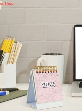 2024 Calendar Mini Coil Desk Calendar Daily Planner To Do Li