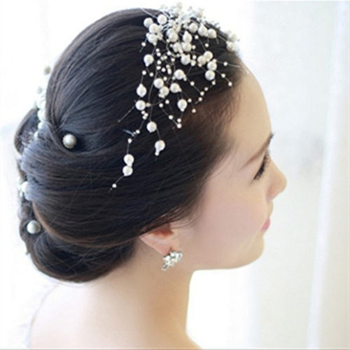 5 Yards 3-8mm Fishing Line Artificial Pearls Flower Beads Ch