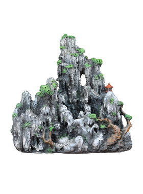 创意假山花盆树脂摆件造景绿植桌面家居装饰客厅盆景摆放田园仿真