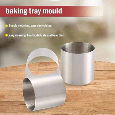 6 Pieces Round Biscuit Cutter Stainless Steel Mousse Ring