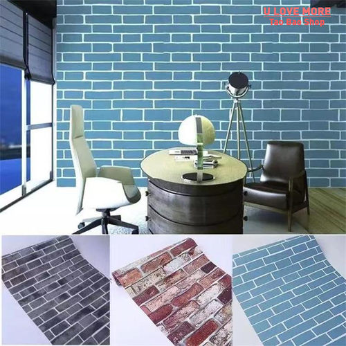 Brick Pattern Vinyl Home Waterproof Wallpapers Self-Adhesive