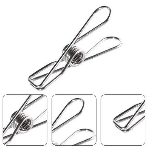 20PC Clothes Drying Clips Stainless Steel Securing Folder