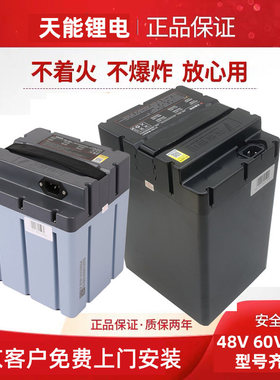 天能锂电池48v20ah24AH60v50a72v30AH24A电动车新国标电瓶大容量