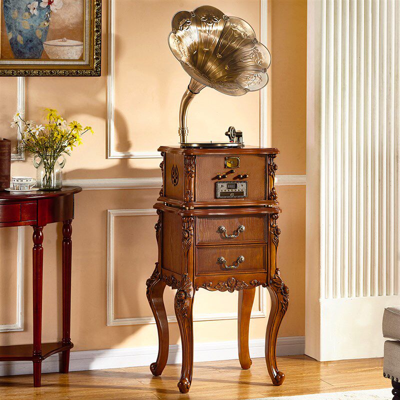 复古留声机老式电唱机古典唱片机乔迁礼品客厅茶室音响