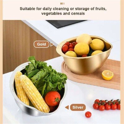Stainless Steel Kitchen Drainage Bowl