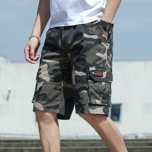 Spring and Summer Tooling Shorts Mens tendy Five-point Pant