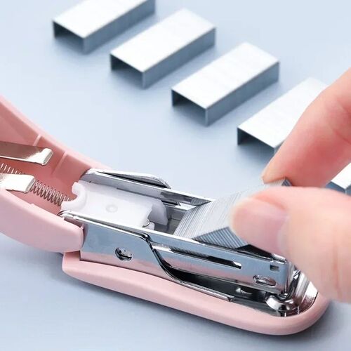 1pc Cute Macaron Color Mini Stapler for Student Stationery C