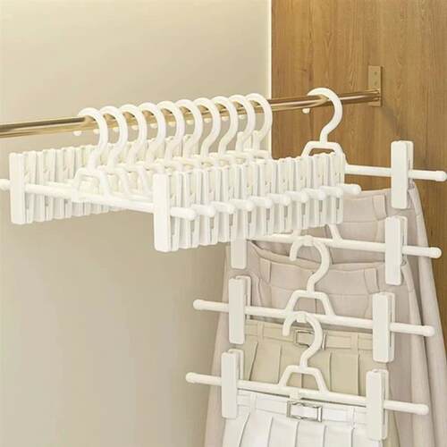 5PCS Skirt Peg Hanger Adjustable Trouser Clips Save Space Ha