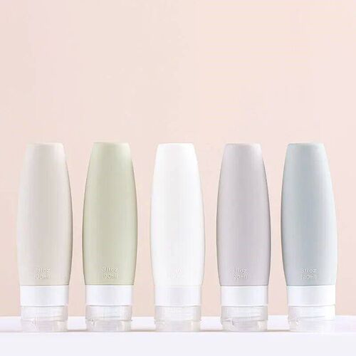 60/90ml Portable Silicone Refillable Bottle Travel Packing L