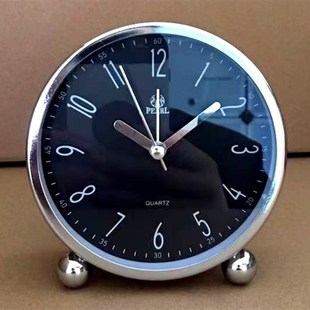 明珠星闹钟创意学生床头钟表静音可爱儿童时钟简约个性 懒人小座钟