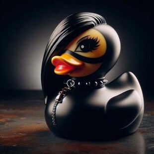 Duckieville Duck撒旦鸭朋克鸭死亡摇滚鸭瓦伦蒂娜夫人哥特鸭摆件