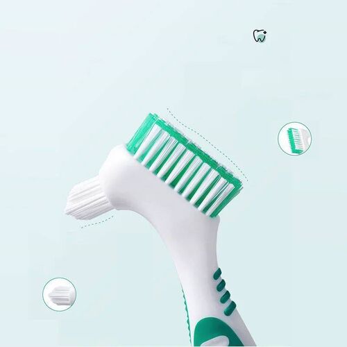 1pc Denture Toothbrush Cleaning Brush Double Sided Denture B