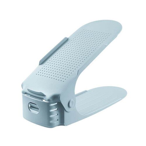 Double-layer shoe rack for home use, adjustable and integrat