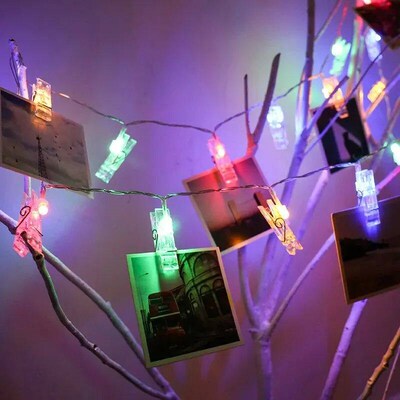 1pc 1.5M10L Photo Clips String Lights Christmas Fairy Lights