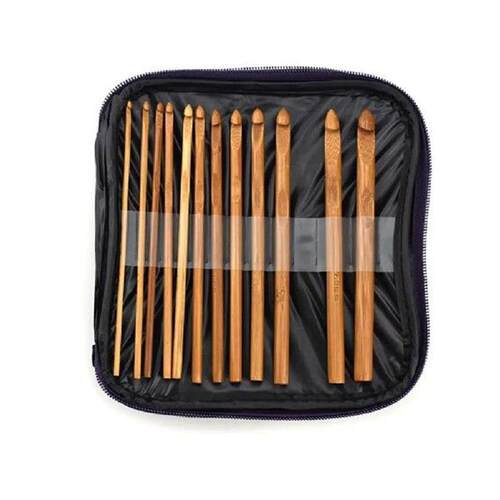 Bamboo and Wood Crochet Practical Bagged Weaving Supplies