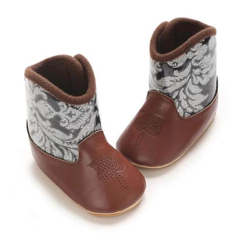 Baby Cowboy Boots - Western Style  Soft soled First Walking