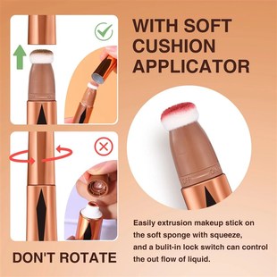 Cream Bronzer Contour Blusher Beauty Wand Highlighter Blush