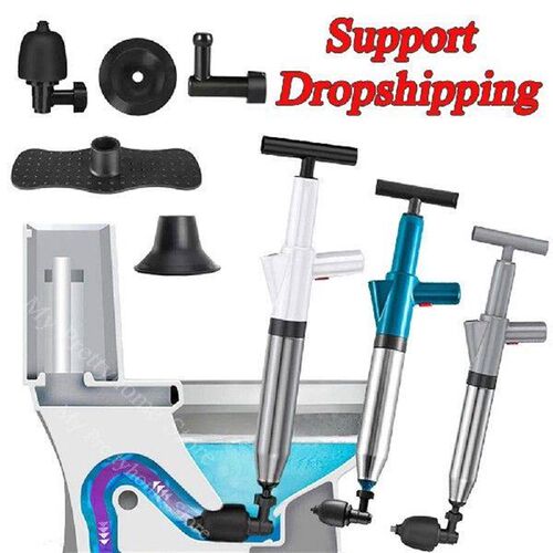 Pro Toilet Opener Pump High Pressure Pipe Plunger Toilet