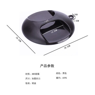 Highdefinition Circular Handle Makeup Mirror with Hook for H