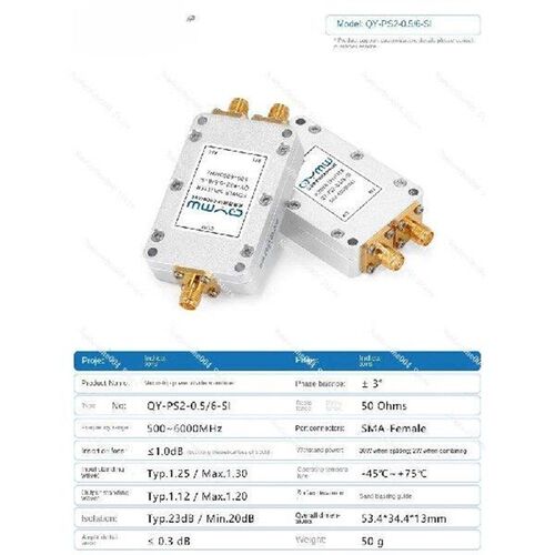 0.5-6G SMA Micro-Strip Power Divider One Divided Into Two