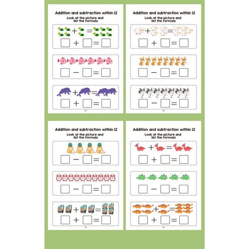 Interactive Math Workbook - Counting, Addition and Subtracti