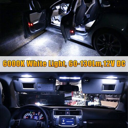 23Pcs T10 5050 Car LED Light Bulb Interior Dome Trunk Licens