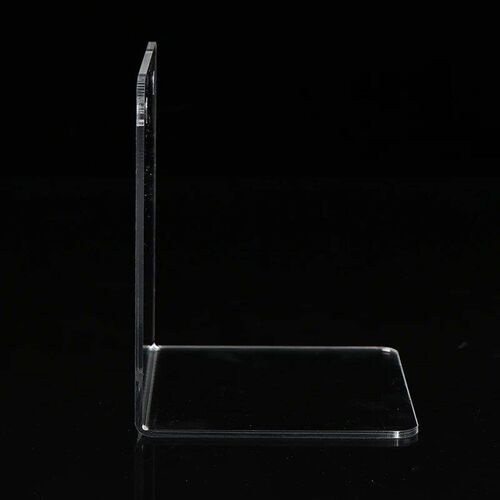 Acrylic Bookends Stand Bookshelf Desktop Decorative Storage
