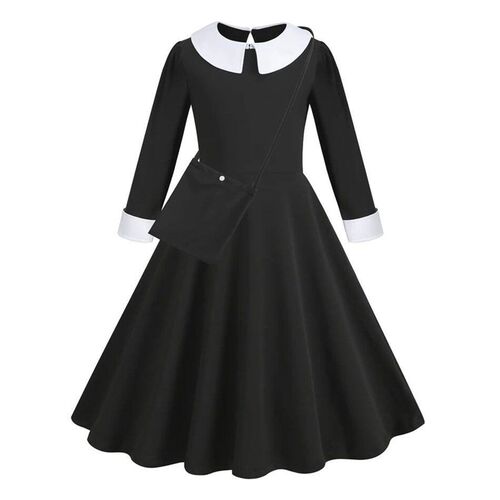 Witch Dress For Girl 2-12 Yrs Halloween Long Sleeve Princess