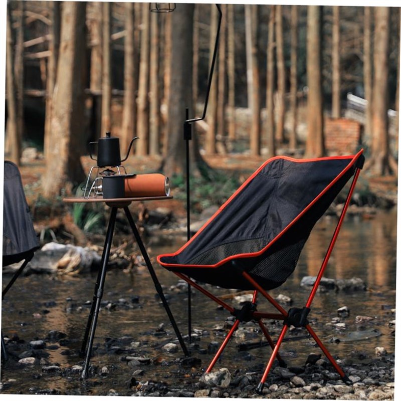 Outdoor portable folding chair Moon back camping space chair图片