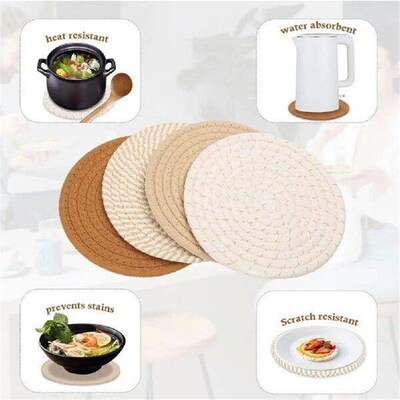 4Pcs Trivets for Hot Dishes Hot Pots And Pans Thick Heat