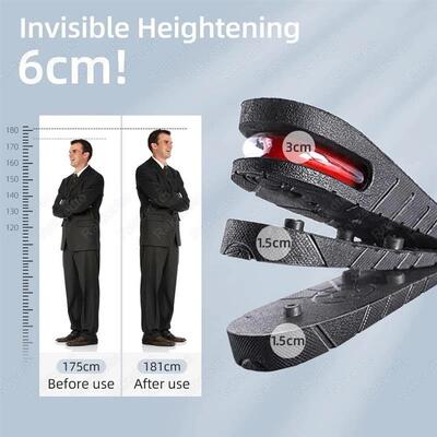 Height Increase Insoles for Men Women Heel Shoe Lift Insert