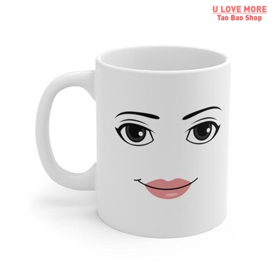 Robloxing Game Inspired Face Mug Funny Men Women Faces Coffe