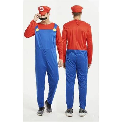 Disguise Men Luigi Deluxe Adult Costume Super Brothers Costu