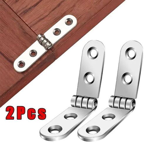 2pcs 180 Degree Foldable Hinge Flap Screw-On Hinges For Sewi