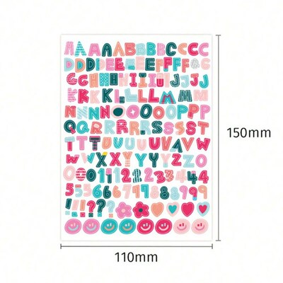 10pcs/Set Colorful Alphabet & Number er For Diy Scrapbook De