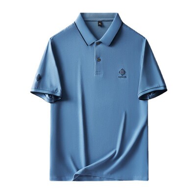 Summer New Mens Polo Shirt Plus Large Size Light Business C