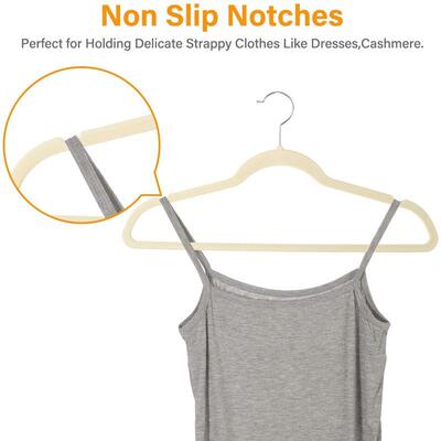 Velvet Clothes hangers for Coats Pants Dress Home Closet衣架